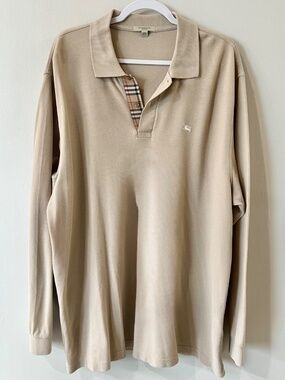 👕 Burberry London Long Sleeve Polo Shirt - XXL 👕